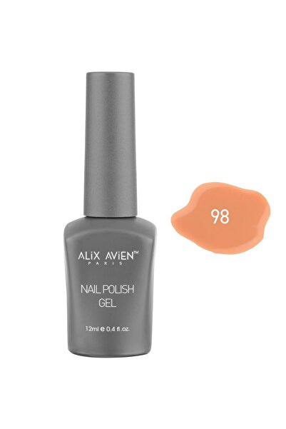Alix Avien Yavruağzı Kalıcı Oje 98-Yoğun Renk Veren Jel Oje 12 ml-Nail UV Gel...