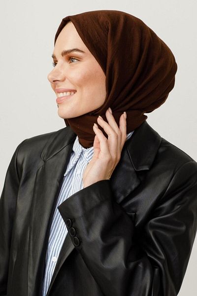 VALORSCARF Bitter Brown Cotton Krash Shawl