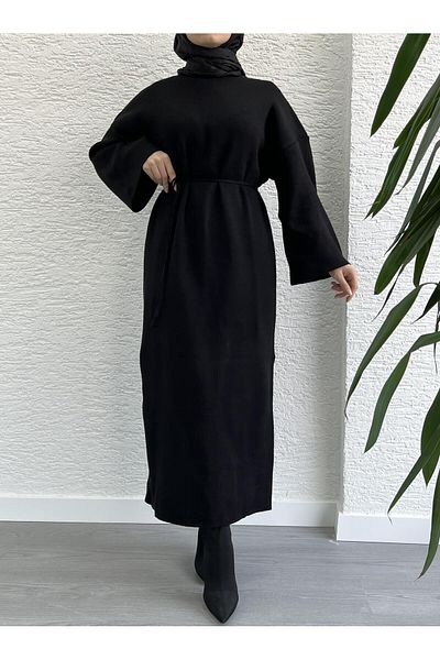 MELEK ARAZ Black Amore Knitwear Dress