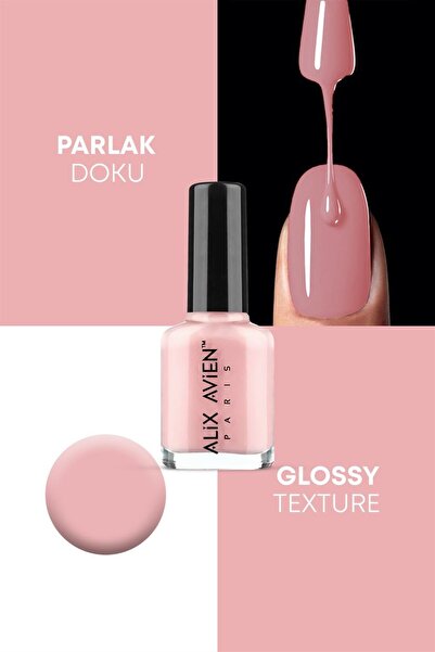 Alix Avien Somon Oje 64 - Yüksek Pigmentli Uzun Süreli Kalıcılık Hızlı Kuruma - Nail Lacquer 64
