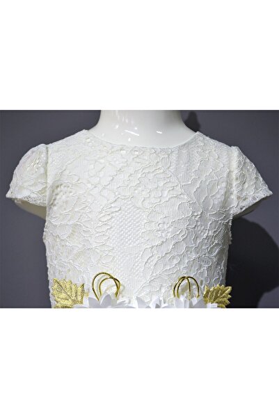 lillia kids Κοριτσίστικο Φόρεμα - Λευκή Δαντέλα και Τούλι