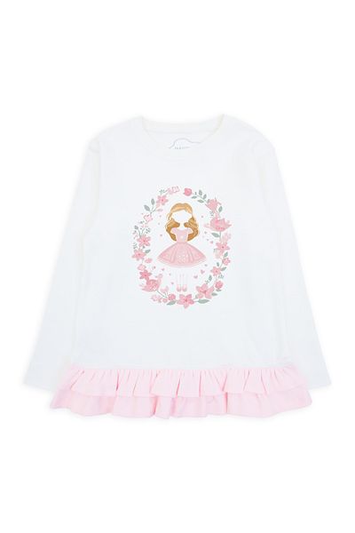 Mavipink Girl's 100% Cotton Interlock Thick Ruffled Dress