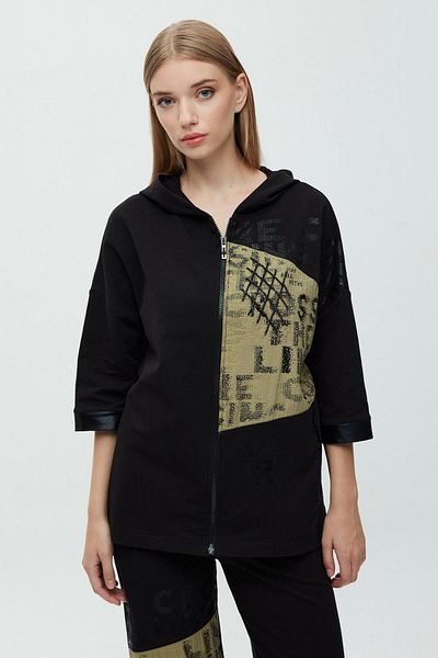 DAIDO Stras Stone Embroidered Khaki Garnished Coat