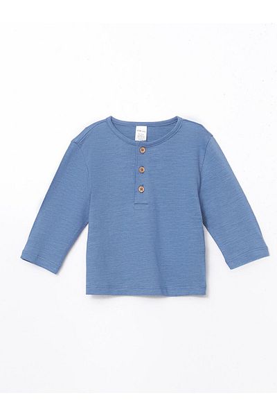 LC Waikiki Lcw Crew Neck Basic Baby Boy T-Shirt and Pants 2-Piece