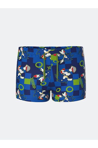 LC Waikiki Costum de baie boxer pentru băiat cu imprimeu sonic LCW Kids