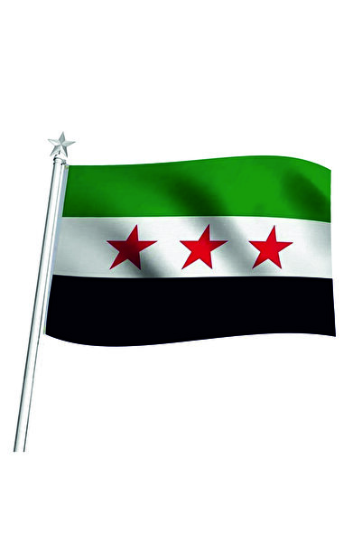 Rekbay Suriye Ülke Bayrağı 1.sınıf Parlak Kumaş 70x105cm