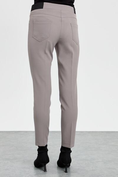 Nihan Beli Lastikli Pantolon Gri