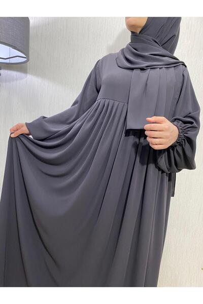 ARKARLİN 1St Class Egyptian Medina Silk Fabric Pleated Dress-Ferace and Umrah Dress Set