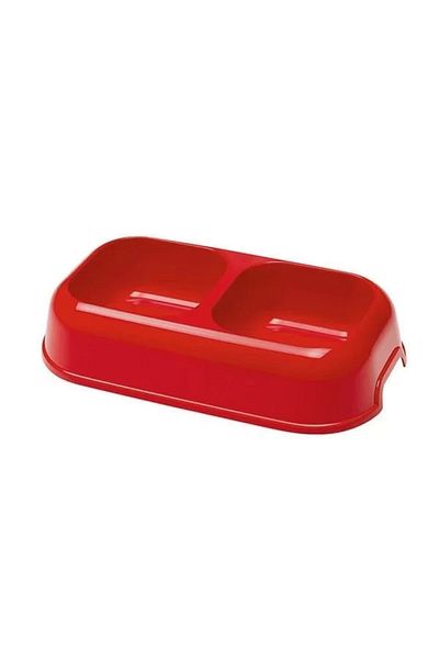 Ferplast Party 18 Plastic Double Bowl Dog Food and Water Bowl 2 Pieces 1 Lt