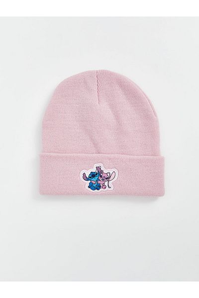 LC Waikiki LCW ACCESSORIES Baskenmütze für Mädchen mit Lilo- und Stich-Stickerei
