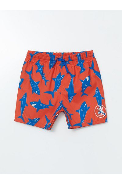 LC Waikiki New Season Elastic Waist Printed Boys' Swim Shorts - S5Er82Z1