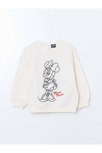 LC Waikiki LCW Kids Minny Mouse Print Girls Sweatshirt