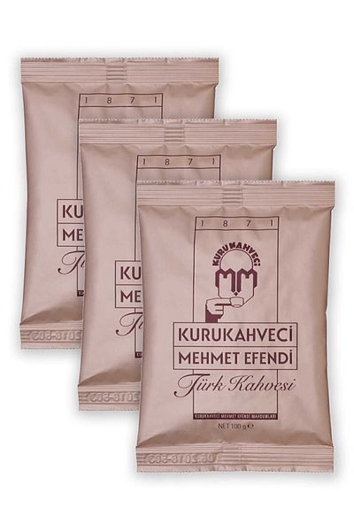 Mehmet Efendi Kurukahveci Turkish Coffee 10 g Foil Packaging X 3 Pcs