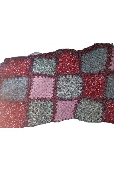 eL&Ma Design Hand Knitted Double Patchwork Full Length Thick Blanket