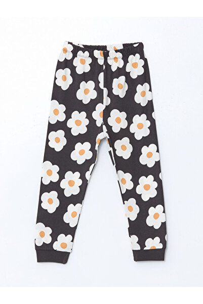 LC Waikiki LCW baby Bisiklet Yaka Çiçekli Kız Bebek Pijama Takımı
