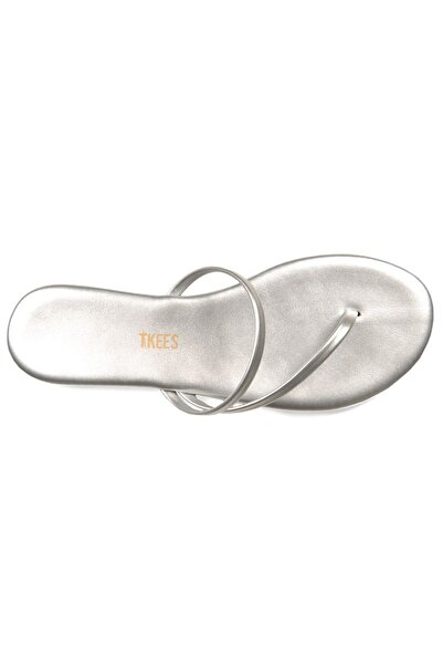 Tkees Flip-flops de zi cu zi, argintii, cu o singură curea pentru femei
