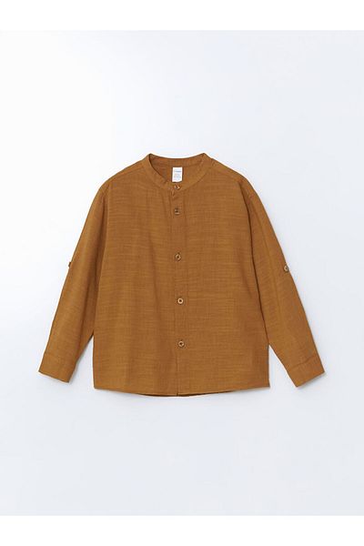 LC Waikiki Koszula chłopięca LCW Kids Mandarin Collar Basic