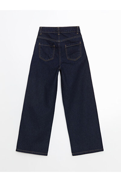 LC Waikiki LCW Kids Beli Ayarlanabilir Lastikli Kız Çocuk Jean Pantolon
