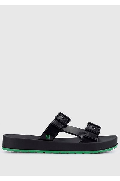 Twigy Black Beach Slippers for Women