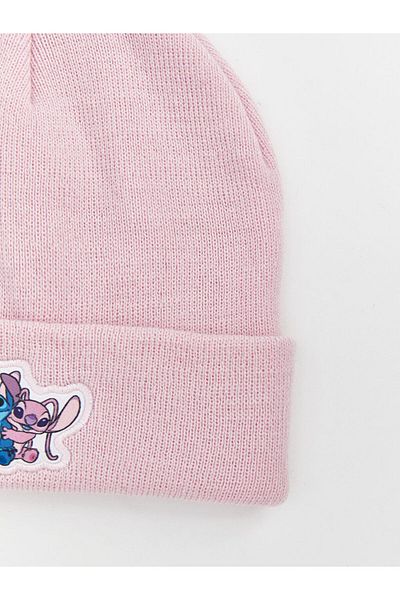 LC Waikiki LCW ACCESSORIES Baskenmütze für Mädchen mit Lilo- und Stich-Stickerei