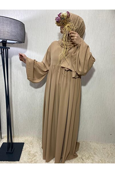 ARLİNKAR Iron-Free Silk Ferace with Shawl and Robe - Super Draped