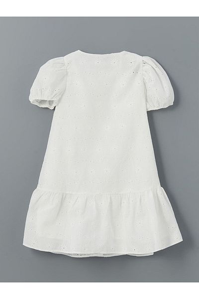 LC Waikiki Rochie pentru fetiță cu decolteu cu flori de sezon nou - S5EM61Z4