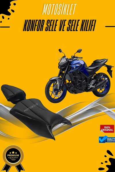 Motobros Yamaha Mt 25 Comfort Saddle Cover Visco Sponge (Slip Resistant)