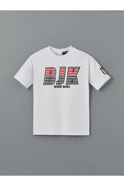LC Waikiki Lcw Crew Neck Printed Boys' T-Shirt and Shorts