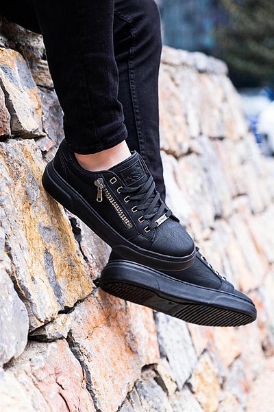 L.A Polo 095 Black Color Black Sole Men's Casual Shoes