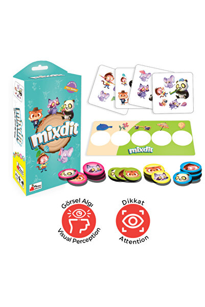 Playever Mixdit, Dikkat Ve Görsel Algıyı Geliştiren Kutu Oyunu (3-6 YAŞ)