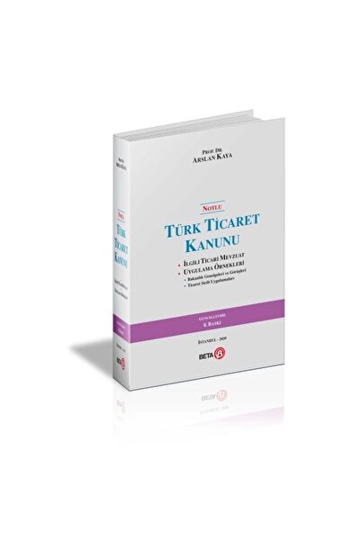 Genel Markalar Notlu Türk Ticaret Kanunu