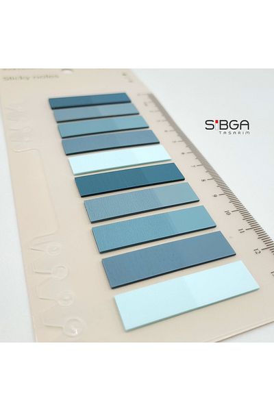sibga tasarım Transparent Colored Postit Post-it Post ItBookmark Bookmark Postit Sticker Note Paper 200 Sheets