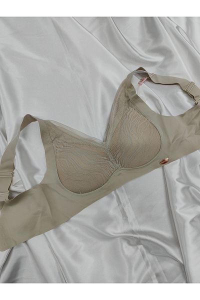 UMT Underwear Sutien detaliat din dantelă, fără sârmă, tăiat cu laser, cu tampon detașabil