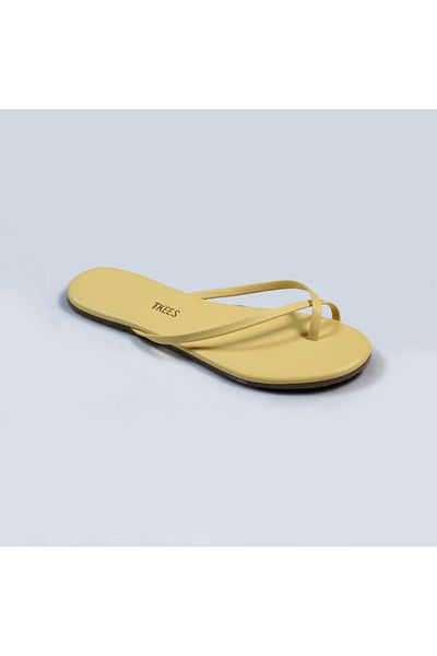 Tkees Flip-flops de zi cu zi cu cruce galbenă pentru femei