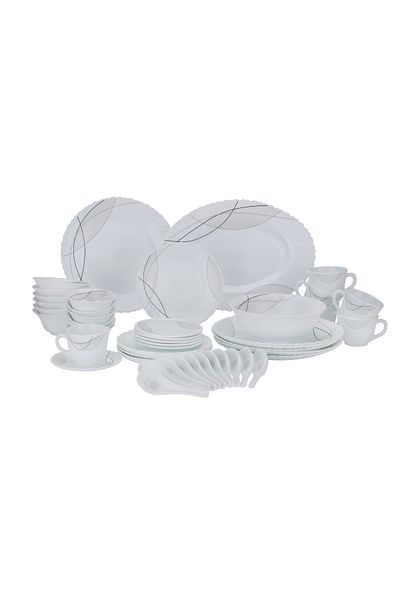 ROYALFORD RF10201 50Pcs Opalware Dinner Set, Assorted Design