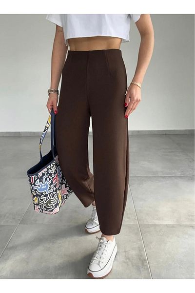 BlackShein Shalwar Model Elastic Waist Balloon Pants