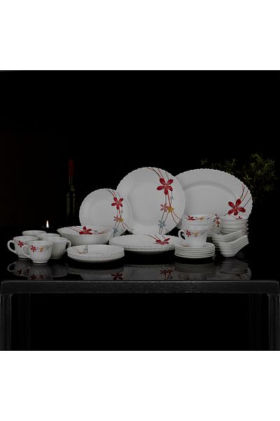 ROYALFORD RF10200 50Pcs Opalware Dinner Set, Assorted Design
