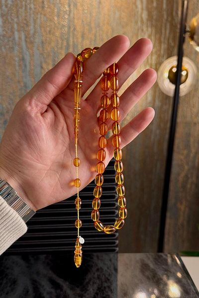 dergah tesbih سلسلة Şükrü Baba سلسلة فضية مفصلة من سلسلة Fire-i Amber Rosary