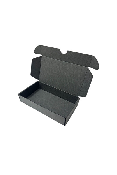 KARTEKS AMBALAJ E Ticaret Kilitli Siyah Hediye Kutusu 11x20x4 Cm 100 Adet