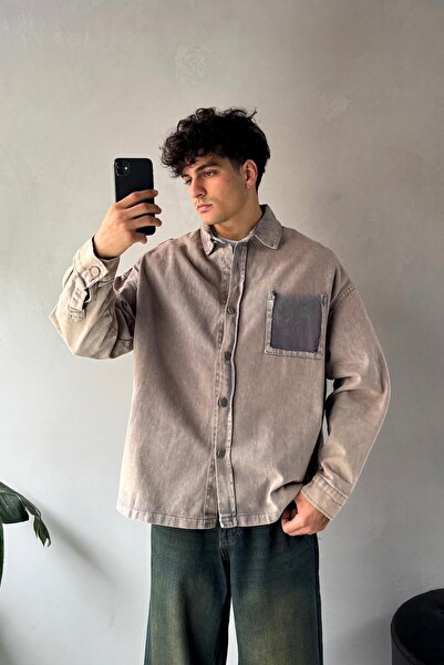 Flaw Wear Cep Detay Düğmeli Taş Rengi Ceket