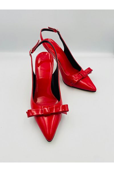 Ömer Ediz Shoes Miley Bow Detailed 9cm Heeled Women's Heeled Shoes