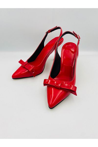Ömer Ediz Shoes Miley Bow Detailed 9cm Heeled Women's Heeled Shoes