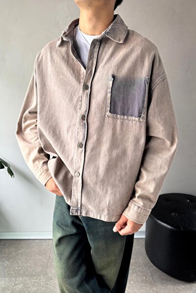 Flaw Wear Cep Detay Düğmeli Taş Rengi Ceket