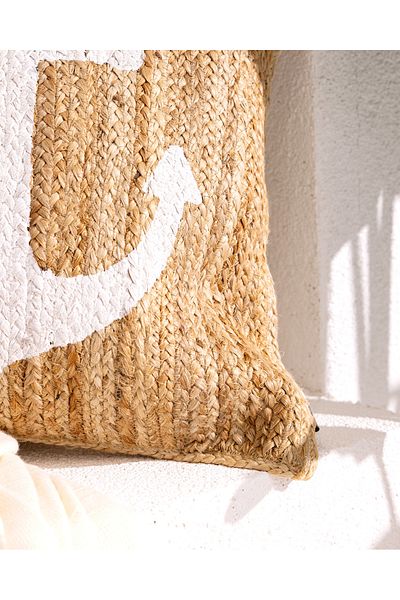 Madame Coco Κάλυμμα μαξιλαριού Versailles Jute Throw - Natural - 50x50 cm