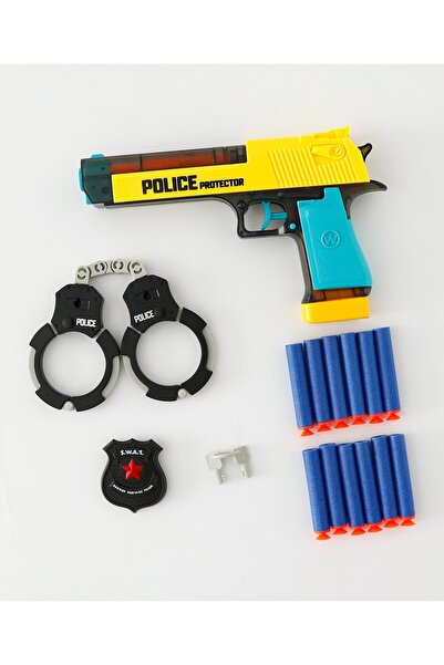 Fab N Funky مسدس لعبة الشرطة، تفاصيل واقعية، لعب تفاعلي، أساسيات اللعب التظاه...