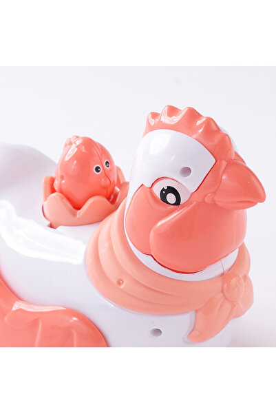 Fab N Funky Interactive Crawling Chicken Toy with Eggs, Plush for Kids, 6 Months