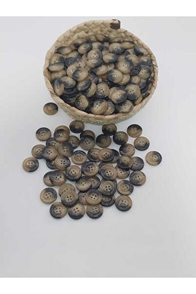 Tasarım Marble Patterned 2.3 cm Diameter Polyester Button 20 Pieces.