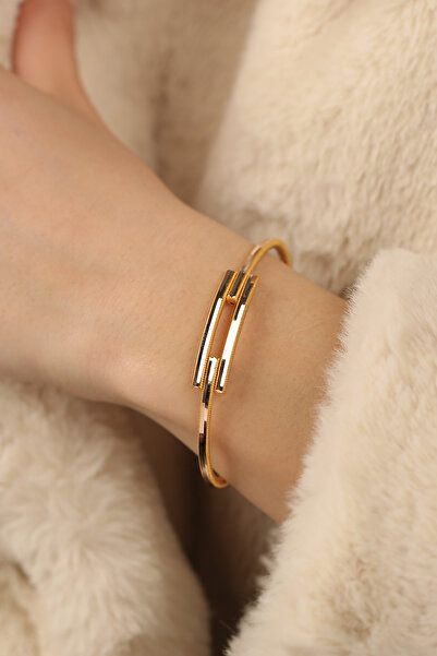 Çgk Çiğdem Gürel Kuyumculuk Ajda Tarzı Kaburga Altın Kelepçe Bilezik