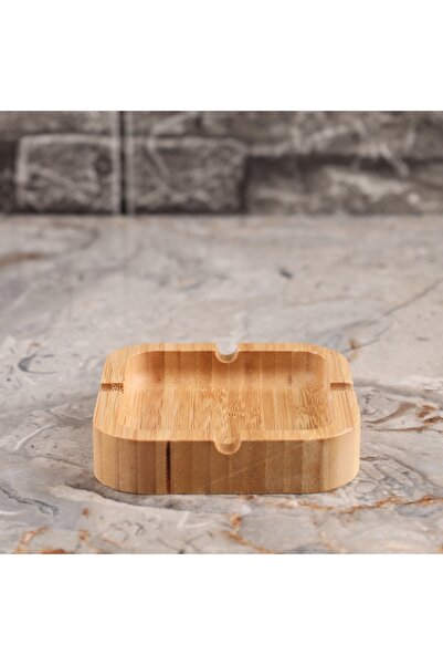 NİLÜFER HOME 1 Adet Kare Bambu Küllük