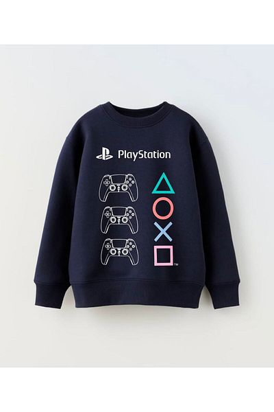 2Friends Playstation Navy Blue Swatshirt
